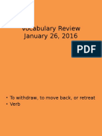 Vocabulary Review 1-26-16