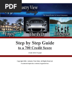 Step by Step Guide: To A 700 Credit Score