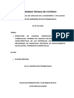 DISRUPCIÓN EN LIQUIDOS, DISRUPCION EN LIQUIDOS COMERCIALES, PRUEBAS EN LIQUIDOS AISLANTES, EL ASKAREL, CARACTERISTICAS DE LOS MATERIALES SOLIDOS AISLANTES, MECANISMOS DE DISRUPCION, PROCESOS DE ENVEJECIMIENTO DE AISLANTES, CORRIENTES SUPERFICIALES