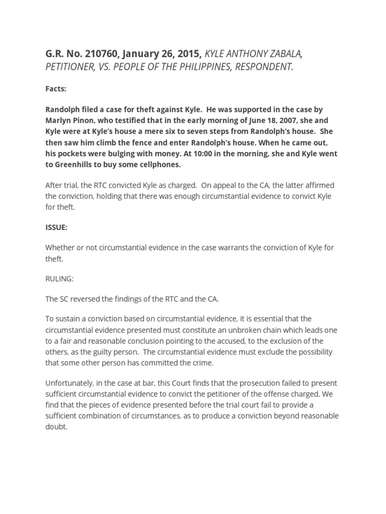 Circumstantial Evidence Cases Circumstantial Evidence Evidence Free 30day Trial Scribd