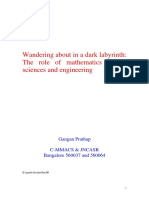 Wandering About in A Dark Labyrinth: The Role of Mathematics in The Sciences and Engineering