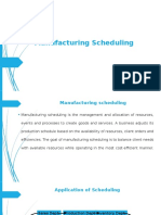 1.Manufacturing Scheduling