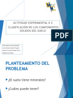 Actividad Experimental No. 2 Clasificación de Los Componentes Sólidos Del Suelo Unam