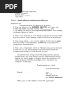 Sample Application for Electric Meter Replacement