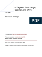 A Difference of Degrees Ernst Juenger, The National Socialists and a New Europe