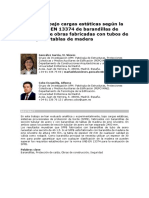 Evaluación Bajo Cargas Estáticas Según La Norma UNE-EN 13374 de Barandillas de Seguridad de Obras Fabricadas Con Tubos de Acero y Con Tablas de Madera