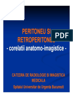 PERITONEU SI RETROPERITONEU - Corelatii Anatomo-Imagistice