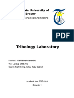 Tribologie Laboratoare Unitbv