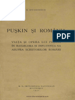 E. Dvoicenco Puskin Si Romania 1937 PDF