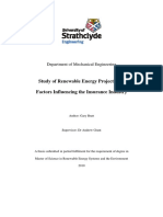 Study of Renewable Energy Project Risk