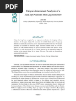 Fatigue Assessment Analysis of A Jack-Up Platform Pile Leg Structure