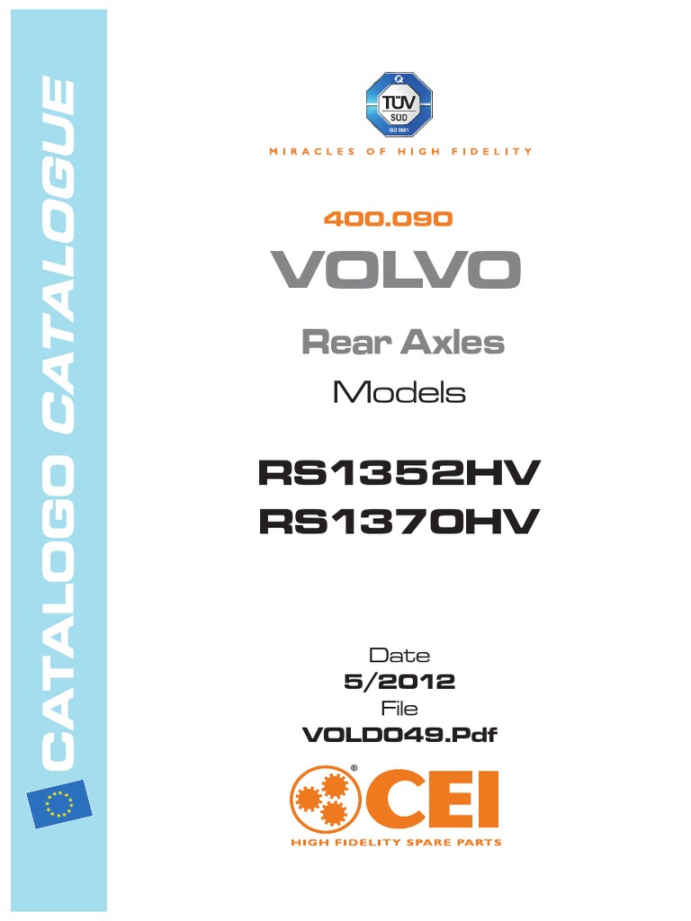 Volvo FH Differential Parts Catalog | PDF