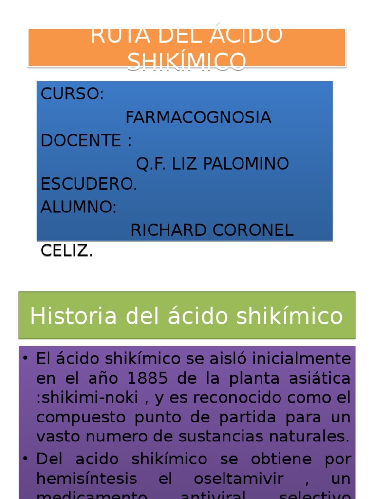 Acido Shikimico: Formula Chimica, Proprietà, Usi, Presenza In Natura - Foto 3