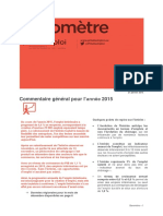 Baromètre décembre 2015- année 2015 Paca