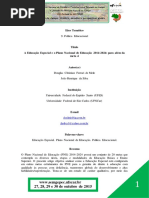 A Educação Especial e o Plano Nacional de Educação 2014-2024- Para Além Da Meta 4