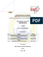 Universiti Kuala Lumpur British Malaysian Institute: Network Analysis