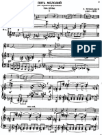 Prokofiev - 5 Mélodies (Violin & Piano)