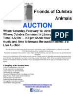 Friends of Culebra Animals' Annual Auction!