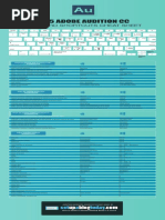 Audition Keyboard Shortcuts Cheat Sheet