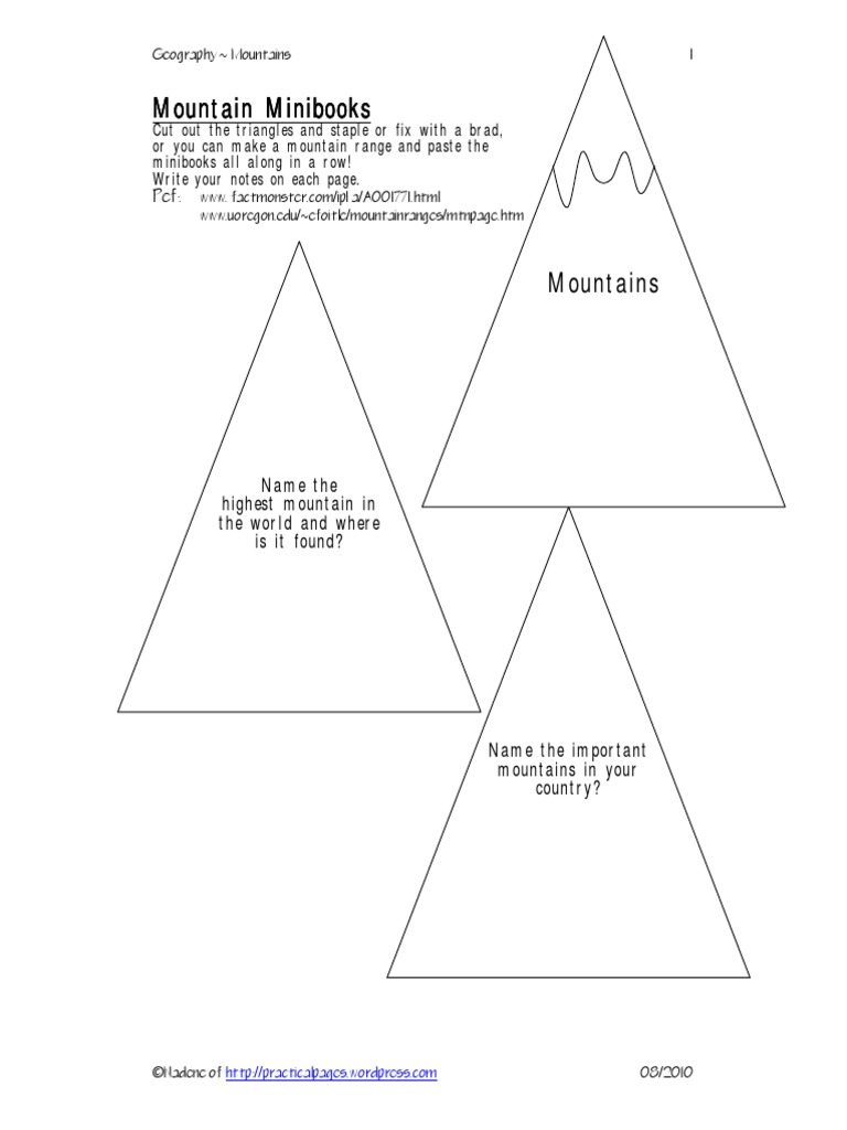 Mountains Minibook | PDF | Science & Mathematics