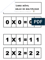 El Libro Móvil de Las Tablas de Multiplicar