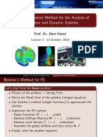 The Finite Element Method For The Analysis of Non-Linear and Dynamic Systems