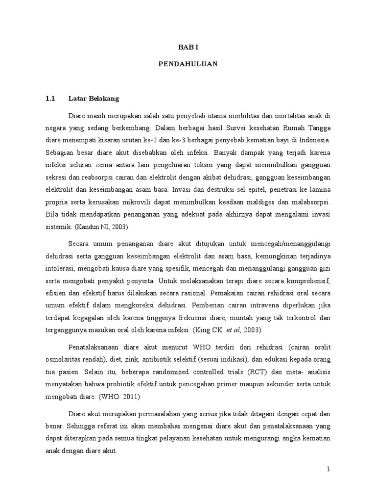 Referat Diare Akut Pada Anak