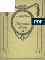 MAETERLINCK Morceaux Choisis 1930