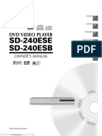 SD-240ESE SD-240ESB: DVD Video Player