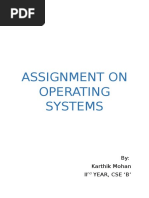 Assignment On Operating Systems