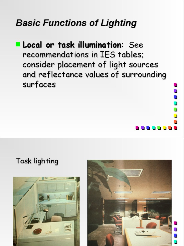 Basic Functions of Lighting PDF Contrast (Vision) Lighting