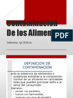 Contaminacion de Los Alimentos