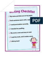 Writers Checklist