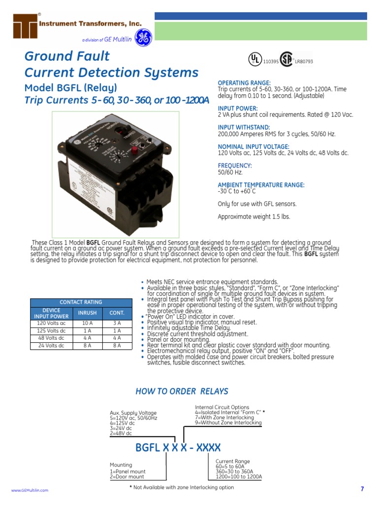 Banco Bgfl - GE | Relay | Switch