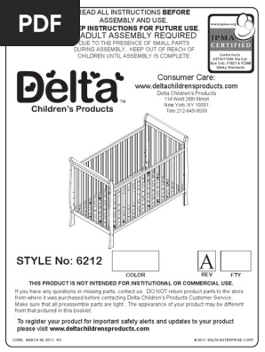 delta crib hardware