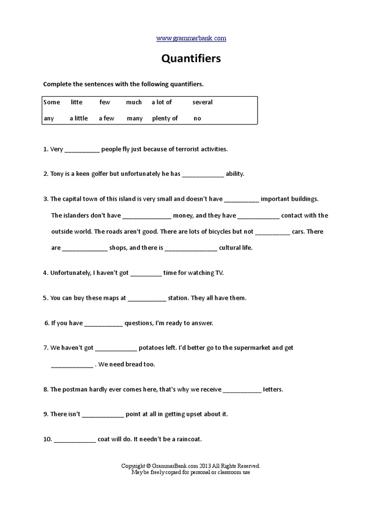 quantifiers-worksheet