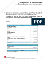 Contabilización de Las Operaciones de Un Ejercicio Económico Completo