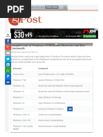 Complete List of Windows 10 Keyboard Shortcuts and Run Commands