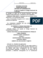 Código Nacional de Procedimientos Penales