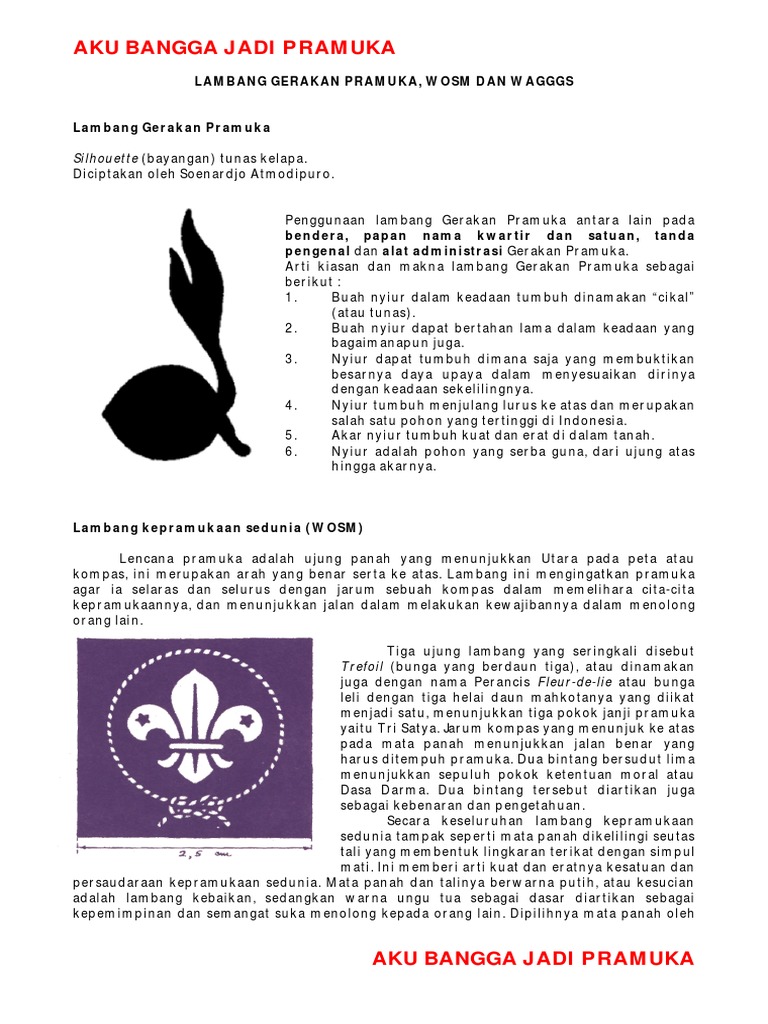 Siapa Nama Penemu Lambang Gerakan Pramuka Info Gtk