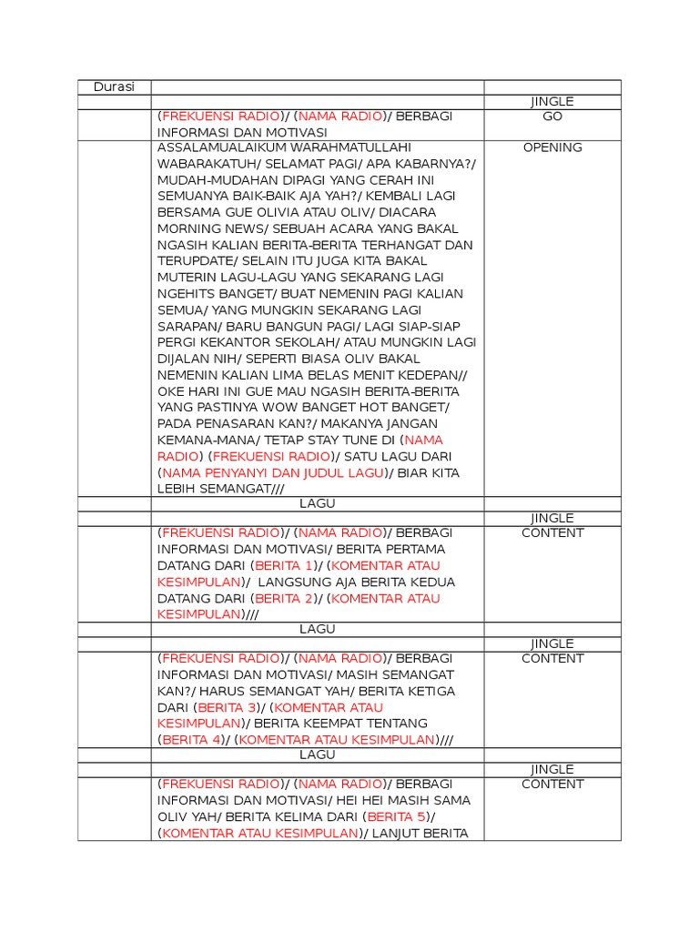 Skrip Radio Pdf