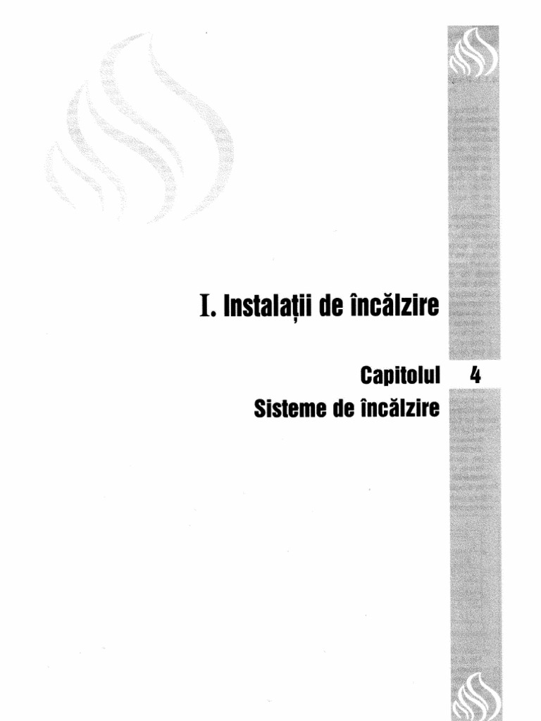 Instalatii de Incalzire - Cap 04 - Sisteme de Incalzire | PDF