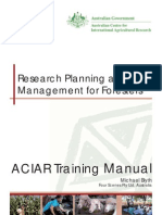 Research Planning and Management for Foresters