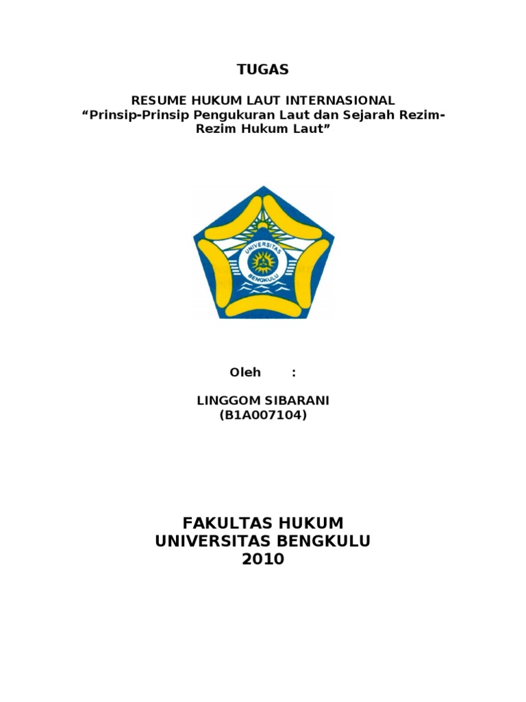 Tugas Hukum Laut