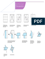 N Origami 4pointed Star Print