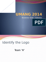 UMANG 2014: Business Quiz - Genesis