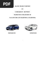 Comparison Between Tata Motors & Mahindra