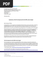 Paris Agreement and Fifth Carbon Budget CCC Letter To RT Hon Amber Rudd