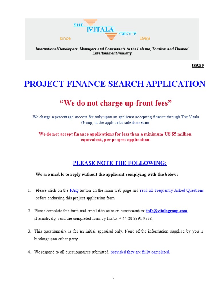 Vitala Group Project Finance Application | PDF | Financial Adviser ...