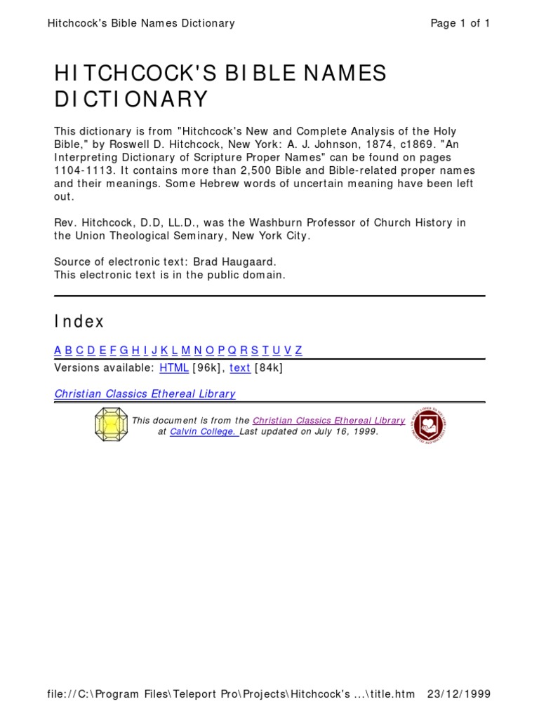 Dictionar De Nume Biblice Elijah Hebrew Bible